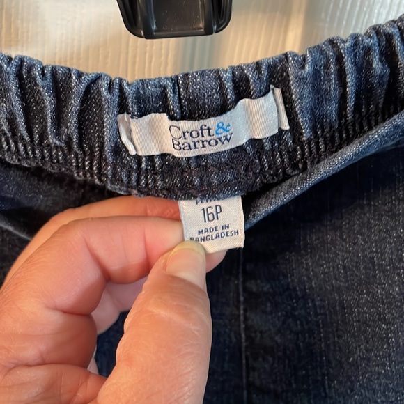 Croft & Barrow, denim, size 16 P - Picture 4 of 5
